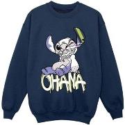 Sweat-shirt enfant Disney Lilo And Stitch Ohana Graffiti
