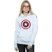 Sweat-shirt Marvel Captain America Distressed Shield