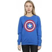 Sweat-shirt Marvel Avengers Captain America Scratched Shield