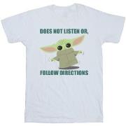 T-shirt enfant Disney The Mandalorian Does Not Listen