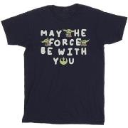 T-shirt enfant Disney The Mandalorian Grogu May The Force Be With You