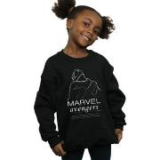Sweat-shirt enfant Marvel Black Panther Single Line