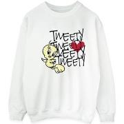 Sweat-shirt Dessins Animés Tweety Love Heart