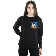 Sweat-shirt Dessins Animés Road Runner Face Faux Pocket