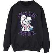 Sweat-shirt Dessins Animés Girls Like Football