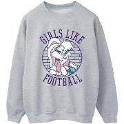 Sweat-shirt Dessins Animés Lola Bunny Girls Like Football