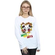 Sweat-shirt Disney Hippie Love