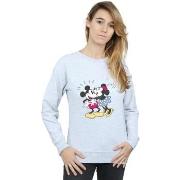 Sweat-shirt Disney Mickey And Minnie Mouse Kiss
