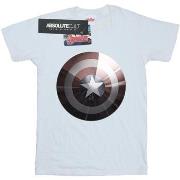 T-shirt Marvel Captain America Shield Shiny