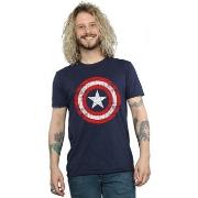 T-shirt Marvel Avengers Captain America Scratched Shield