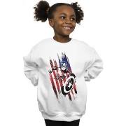 Sweat-shirt enfant Marvel Avengers Captain America Streaks