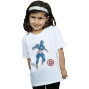 T-shirt enfant Marvel Avengers Endgame Painted Captain America