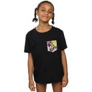 T-shirt enfant Dessins Animés Lola Bunny Face Faux Pocket