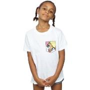 T-shirt enfant Dessins Animés Lola Bunny Face Faux Pocket