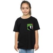 T-shirt enfant Dessins Animés Marvin The Martian Face Faux Pocket