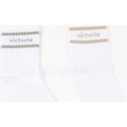 Chaussettes V Things PACK 2 CALCETÍN BLANCO-LUREX