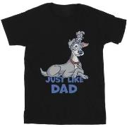 T-shirt enfant Disney Lady And The Tramp Just Like Dad