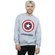 Sweat-shirt Marvel Captain America Shield Text