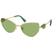 Lunettes de soleil Swarovski SK7003 Lunettes de soleil, Or/Vert foncé,...