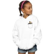 Sweat-shirt enfant Dessins Animés Daffy Duck Faux Pocket