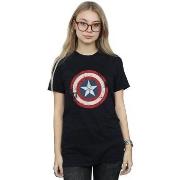 T-shirt Marvel Captain America Civil War Distressed Shield