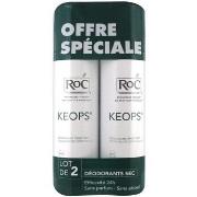 Déodorants Roc Keops Déodorant Spray Sec 2x150Ml