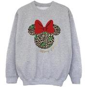 Sweat-shirt enfant Disney Minnie Mouse Leopard Christmas