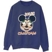 Sweat-shirt Disney Mickey Mouse Jolly Christmas Glasses