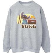 Sweat-shirt Disney Lilo And Stitch Bitten Surfboard