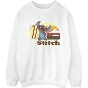 Sweat-shirt Disney Lilo And Stitch Bitten Surfboard
