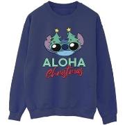 Sweat-shirt Disney Lilo And Stitch Christmas Tree Shades