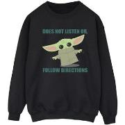 Sweat-shirt Disney The Mandalorian Does Not Listen