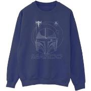 Sweat-shirt Disney The Mandalorian Rings Helmet