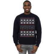 Sweat-shirt Disney Christmas Vader Imperial Starship Fair Isle