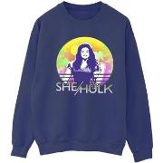 Sweat-shirt Marvel She-Hulk: Attorney At Law Sunset Smile