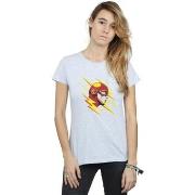 T-shirt Dc Comics The Flash Lightning Portrait