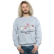 Sweat-shirt Disney Mickey Mouse Love Hands