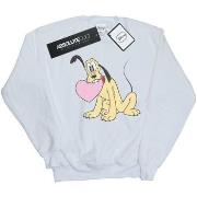 Sweat-shirt Disney Pluto Love Heart