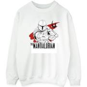 Sweat-shirt Disney The Mandalorian Mando Shoots