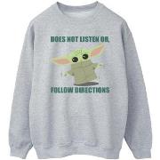 Sweat-shirt Disney The Mandalorian Does Not Listen