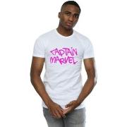 T-shirt Marvel Captain Spray Text