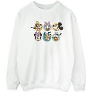 Sweat-shirt Disney Mickey Mouse And Friends Faces