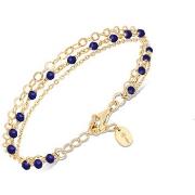 Bracelets Orusbijoux Bracelet Argent Doré Triple Chaine Petite Perles ...