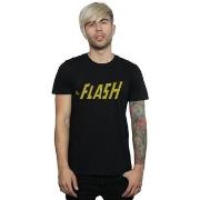 T-shirt Dc Comics Flash Crackle Logo