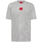 T-shirt enfant BOSS T-shirt gris en jersey de coton