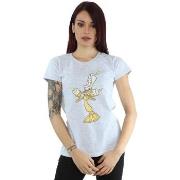 T-shirt Disney Beauty And The Beast Lumiere Distressed
