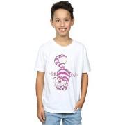 T-shirt enfant Disney Alice In Wonderland Cheshire Cat Upside Down