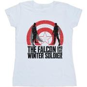 T-shirt Marvel The Falcon And The Winter Soldier Shield Silhouettes