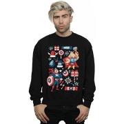 Sweat-shirt Marvel Thor And Captain America Christmas Day