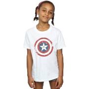 T-shirt enfant Marvel Captain America Civil War Distressed Shield